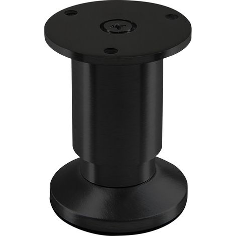 Möbelfuß ALPHA schwarz eloxiert Höhe 80 mm