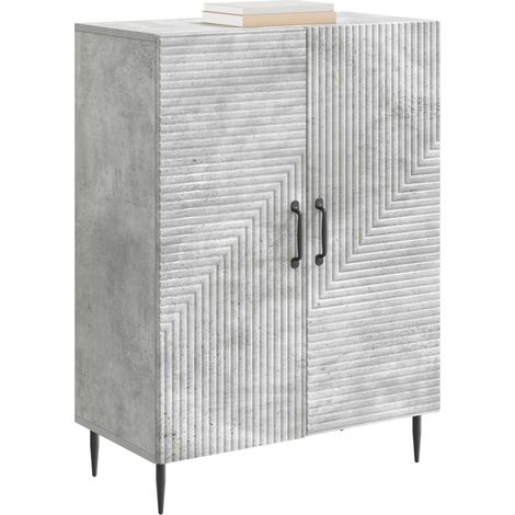 Maison La Vie - Buffet Salon Moderne - Meuble de rangement - Gris béton 66 x 34,5 x 89,5 cm Bois d'ingénierie bu4463