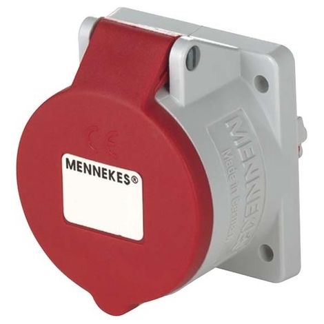 Mennekes Enchufe empotrable CEE 5x32A Rojo Gris IP44
