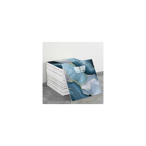 (10 pezzi, 30×30 cm, Q109) Adesivi murali autoadesivi per piastrelle, effetto marmo, decorazione murale, materiale PET, adatti per cucine, bagni, caminetti e lavanderie. - Crezuo