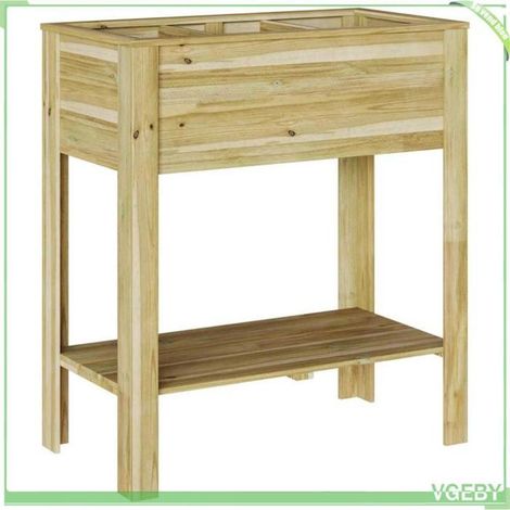 Jardinière en bois - FAFEICY - 42013033 - Pinède imprégnée - Marron - 85,5x46,5x96 cm (1/5)