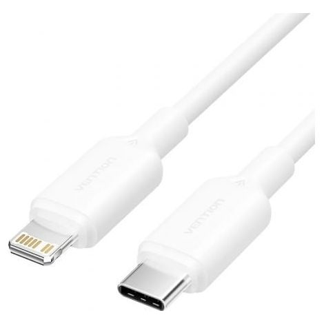 USB-C 2.0 TO LIGHTNING 3A CABLECABL 2M WHITE PVC TYPE