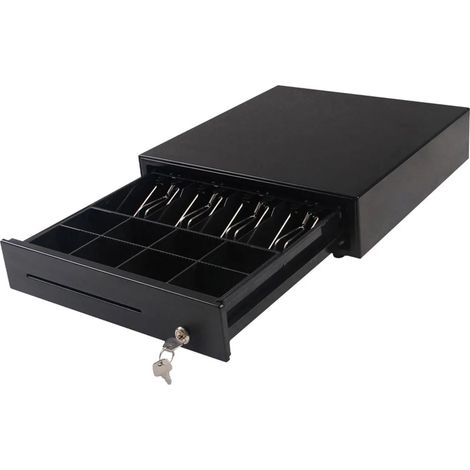 Cajón portamonedas mediano para debajo del mostrador con inserto extraíble, de acero grueso, para dinero, HD-KR35 (1/5)