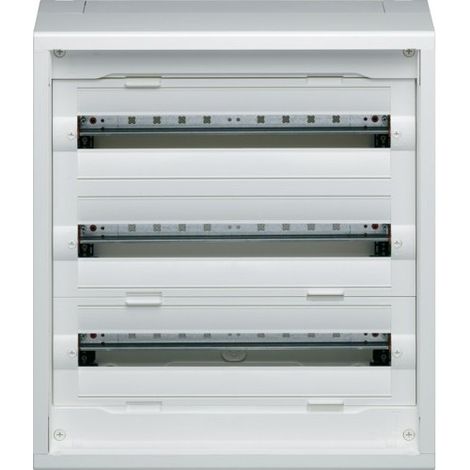 Hager – Coffret VegaD saillie 3 rangées 72 modules h600 – Montage apparent – Boîtier plastique – IP30 pour installations résidentielles