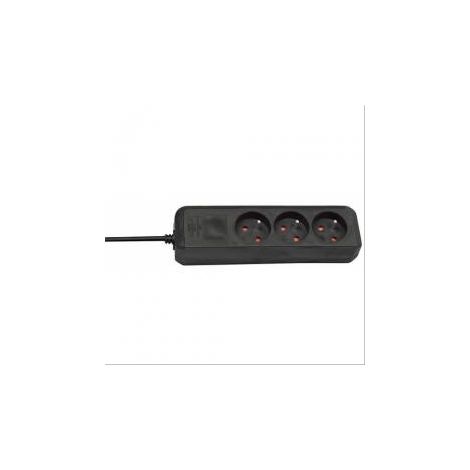 Bloc multiprises Eco-Line cordon 1,5m noir 5x2P T Brennenstuhl