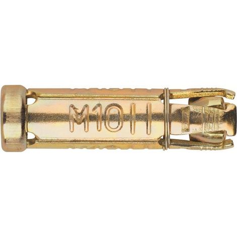Taco con alas de acero para cargas pesadas - Manguito - Zincado M12 x 80 Ø20 - Caja de 25