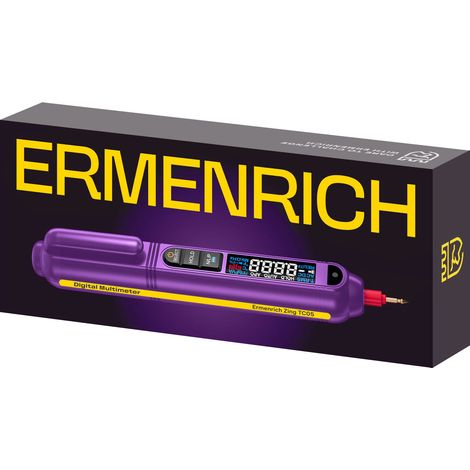 Outil de mesure ermenrich zing tc05 true rms et lampe intégrée