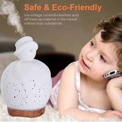 3D Diffuseur d Huiles Essentielles Humidificateur neige Ultrasonique Aromathérapie LED d aromatherapie Electrique Minuterie (1/4)
