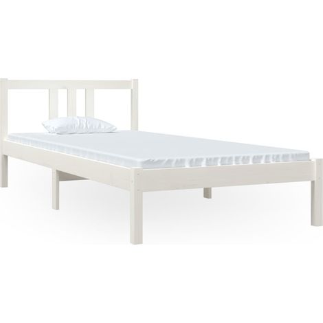 Maison Exclusive - Giroletto Bianco in Legno Massello 90x200 cm