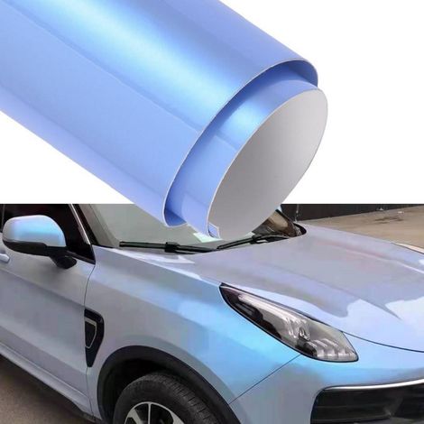 Autofolie Chamäleon Blau-Grau Glänzend mit Luftkanälen 75x152cm (1/2)