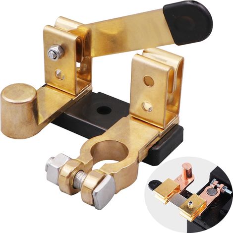 Für 12V 24V Batterietrennschalter für PKW, LKW, Nutzfahrzeuge, Boote, Wohnmobile mit Batteriehauptschalter mit Klingenschalter, Batterieklemme, Batterietrenner