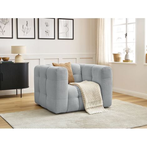 BOBOCHIC - Fauteuil ULYSSE Gris clair (1/5)