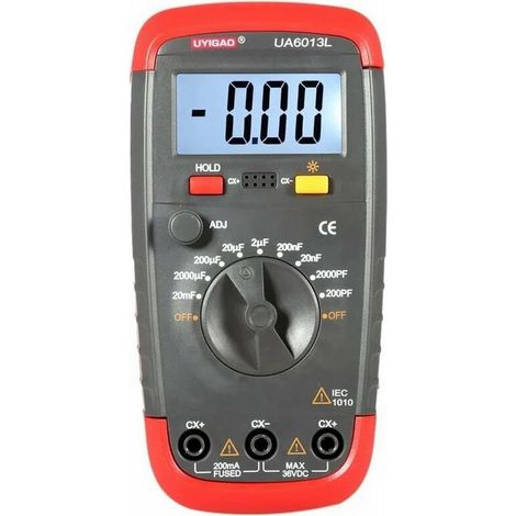 UA6013L testeur de compteur de capacité de condensateur LCD numérique de haute précision (1/5)