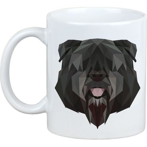 Bouvier des Flandres - taza con una foto y la inscripción perro geométrico Art-Dog (1/5)