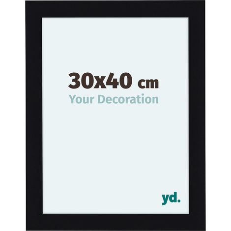 yd. - Cadre photo 30x40 - Noir Brillant - MDF - Como (1/5)
