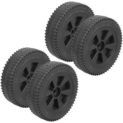 Lot De 4 Roulettes De Rechange Pour Chariot De Barbecue À Gaz En Pehd Noir (1/5)