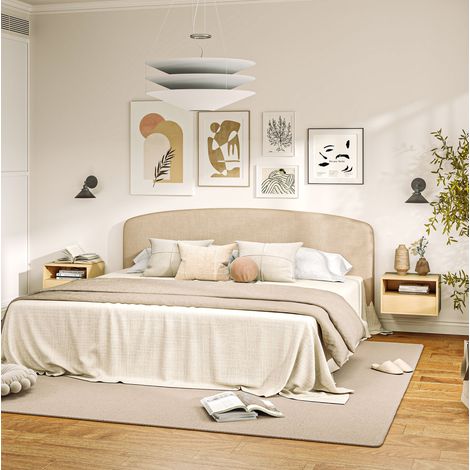 mobile comodino sospeso 45x35x27,5 con cassetto legno OKMYHOME (1/5)
