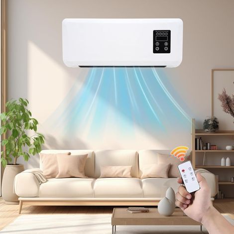 Catherine – Ventilateur mural réversible 75W – Fonction refroidissement et chauffage – Télécommande 10m – Silencieux pour chambre et cuisine (1/5)