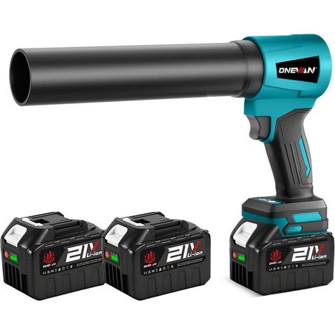 Akku-Laubbläser mit 1500 W Leistung, 180 m/s Blasgeschwindigkeit, 2 kg Blasleistung – 2 x 5,0-Ah-Akkus und Ladegerät (1/5)