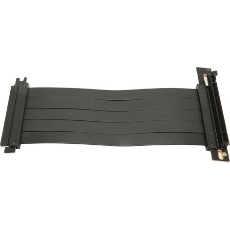 Câble riser PCIe 4.0 x16 haute vitesse, flexible, coudé à 90°, pour carte graphique (GPU), 50 cm (1/4)
