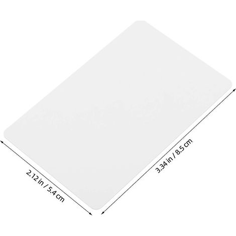Un paquet de 4 cartes d'accès intelligentes pour motels, adaptées aux hôtels, maisons d'hôtes et motels, blanches, basse fréquence. (1/4)