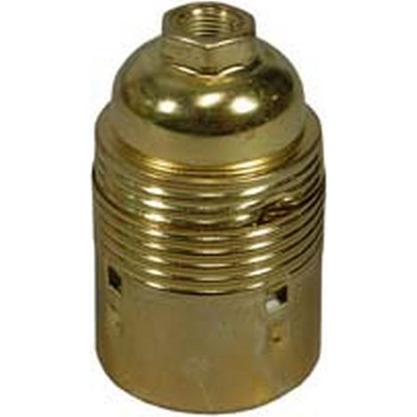 5PZ PORTALAMPADA E27 IN ACCIAIO OTTONATO