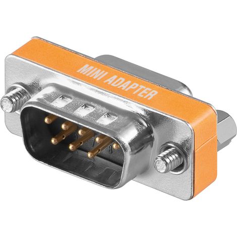 D-Sub9 Stecker-Buchse Adapter Null Modem CROSSED (1/2)