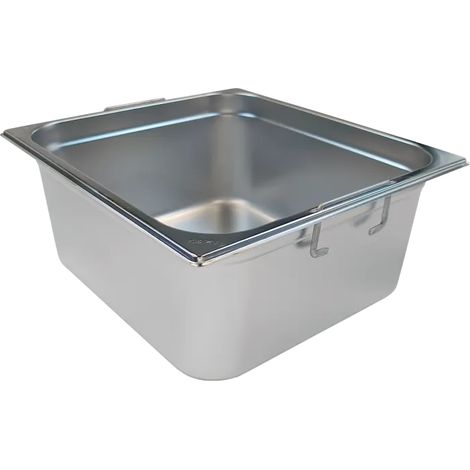 Bac gastronorme GN 2/3 - 150 poignées escamontables en inox REDFOX - GN 2/3-150 U - REDFOX
