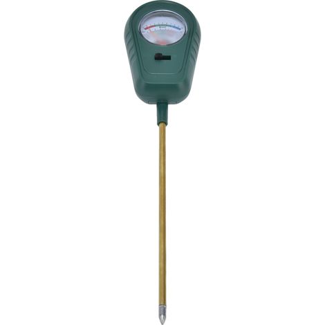 Kit Analyseur de Terre 3 en 1 Multifonction Humidité pH Engrais Plante Sonde ABS Laiton Vert Jardin Ferme Intérieur Extérieur (1/5)