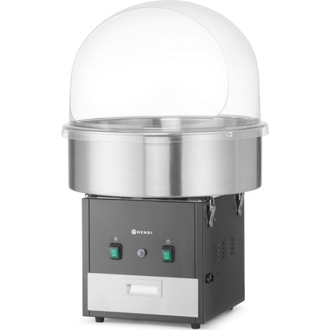 Máquina para hacer algodón de azúcar sin tapa, 52 cm, 1130 W - negra (1/4)