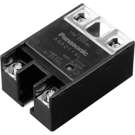 Panasonic Relè a semiconduttore AQA411VL 25 A Tens.comm.max: 250 V/AC Commutazione zero crossing 1 pz. (1/3)
