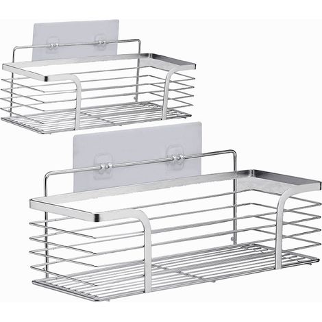Estantes de ducha de la marca Amazon, estantes de almacenamiento para ducha, accesorios de baño, estantes de esquina, acero inoxidable SUS 304, juego de 2 piezas (1/4)