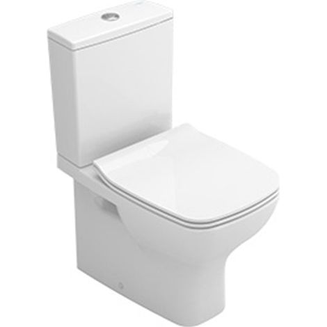 SANITANA POP SQUARE Inodoro Rimless Compacto Completo Blanco Brillo - Asiento: Caida Normal - ref: S10204081700000+S10077366600001+S80200862000000 (1/2)