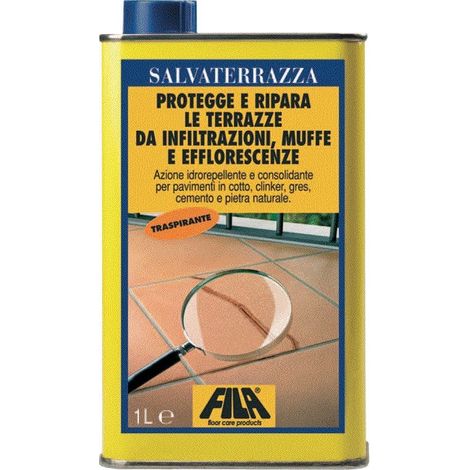 Protettivo idrorepellente e Consolidante per Pavimenti Fila Salvaterrazza 1 Litro