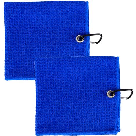 Lot de 2 serviettes de yoga en microfibre pour le fitness, la course à pied et l'entraînement. Absorbe la transpiration. Accessoires de sport, bleu royal. (1/5)