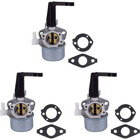 Convient aux carburateurs Briggs & Stratton 3X (modèles 696065, 697422, 110402, 110412, 215369), comme carburateur de remplacement pour les moteurs de motoculteurs.