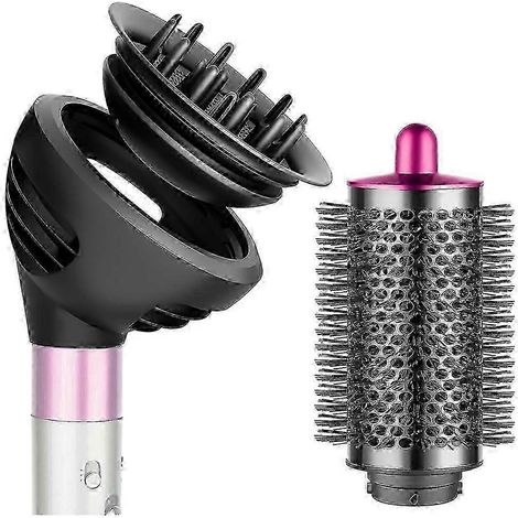 Peigne rond diffuseur de boucles Wave compatible avec HS01, HS05 et HS08, deux modes de flux d'air disponibles, mode dôme ou diffus sélectionnable, accessoire diffuseur de cheveux SP. (1/5)