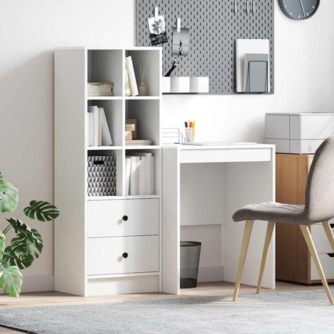 vidaXL Desk White 145.5 x 40 x 127 cm 2 pcs