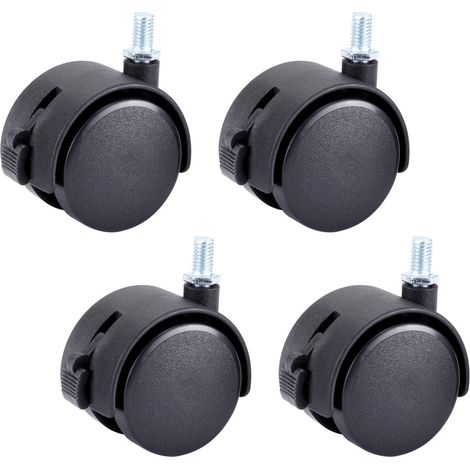Ruedas Universales - 2 Pulgadas - Con Freno - Rotación 360 Grados - Para Muebles - 4 Unidades (1/5)