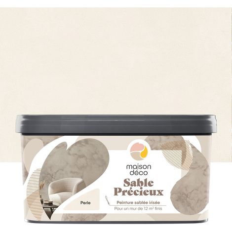 Spezialeffektlack, Precious Sand MAISON DECO, Perlmutt, sandgestrahlt, 2 l MAISON DECO