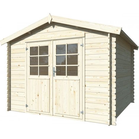 Casetta in legno non trattato Astrid 296X296 (1/5)