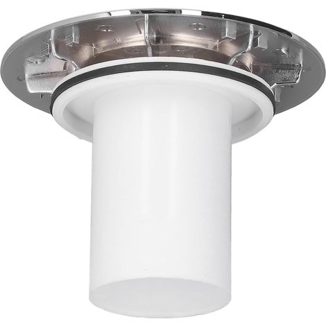 Grille de Douche - 1 Pièce - Acier Inoxydable Chromé - Écoulement Rapide et Anti-Cheveux - Salle de Bain (1/5)