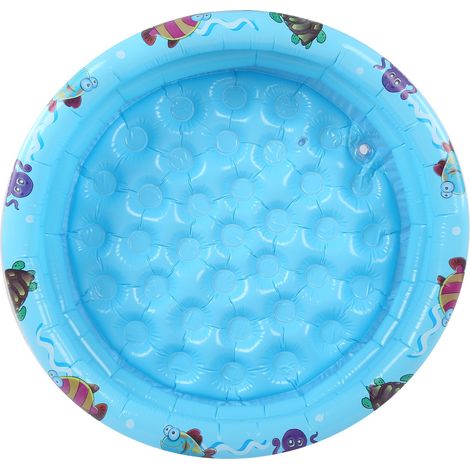 SJLERST Intérieur extérieur bébé piscine ronde gonflable enfants jeu d'eau jouer piscine Blue90cm/35.4in (1/5)