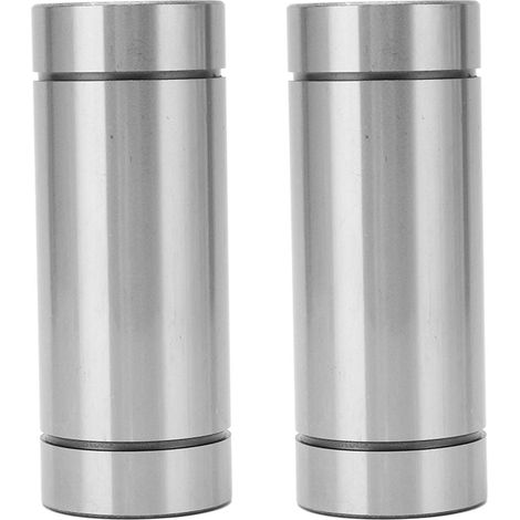 Linear Bearing LM35LUU - Inner Diameter 35 mm - Outer Diameter 52 mm - Length 135 mm - Steel Construction - Low Friction - For CNC Machines And 3D Printers - Set Of 2 (1/5)