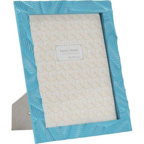 Cornice portafoto Light in resina azzurro mare 20x25