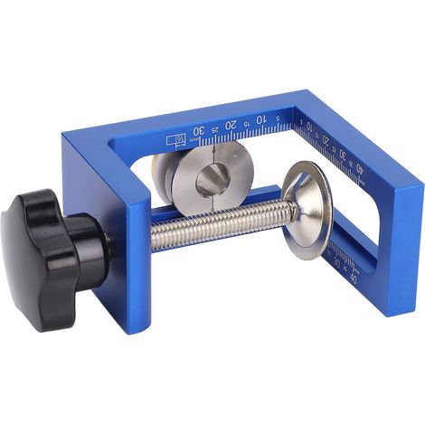 Kit de gabarits de perçage pour trous de poche, ensemble de gabarits de perçage pour tourillons en bois, guide de perçage réglable, poinçon de positionnement pour porte d'armoire (1/5)