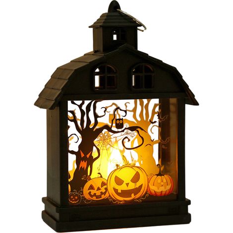 1 Lanterne, design citrouille, LED sans flamme, décor Halloween, intérieur extérieur (1/5)