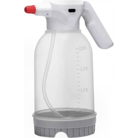 Elektrische Gießkanne (2 Liter) für Zimmerpflanzen, mit einstellbarem Sprühdruck, ergonomischem Griff und auslaufsicherem Design (1/5)