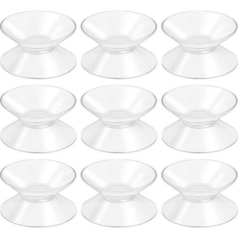 BESTOMZ Lot de 10 ventouses double face de 30 mm pour verre et plastique-3.00X3.00X1.50CM