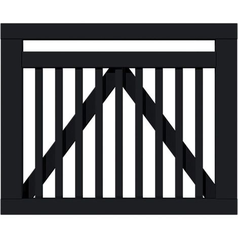 Plus Tor Linea 100 x 80 cm RAL 9005 Schwarz